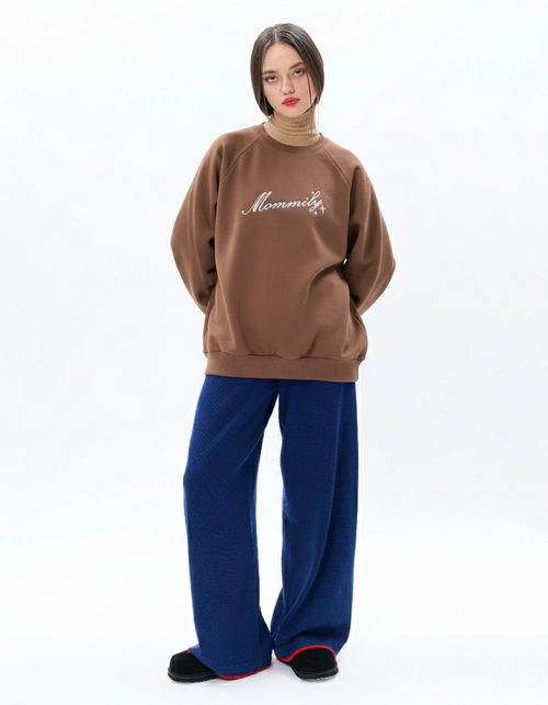 Mommily Crewneck - Brown/Cream
